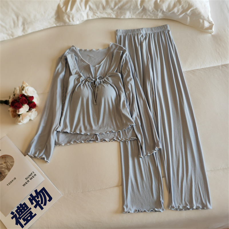 ND8394.4#(가슴 패드 포함) 3종 세트 byby 밀크 블루