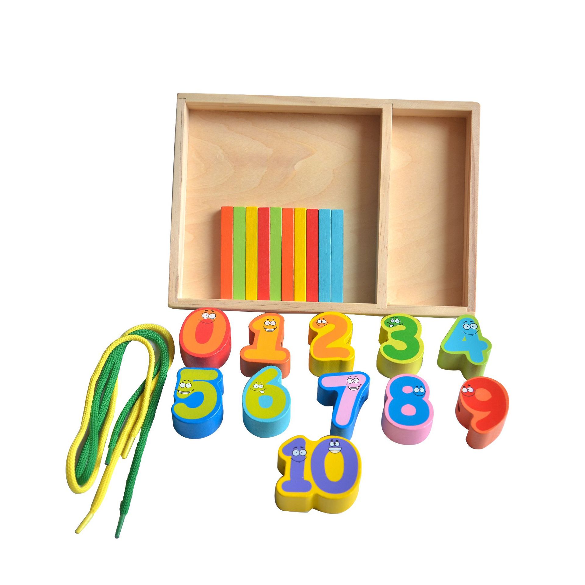 Xinyun juguetes de madera educación temprana Montessori digital niños bastón cognitivo juguetes educativos ayudas didácticas iluminación matemática