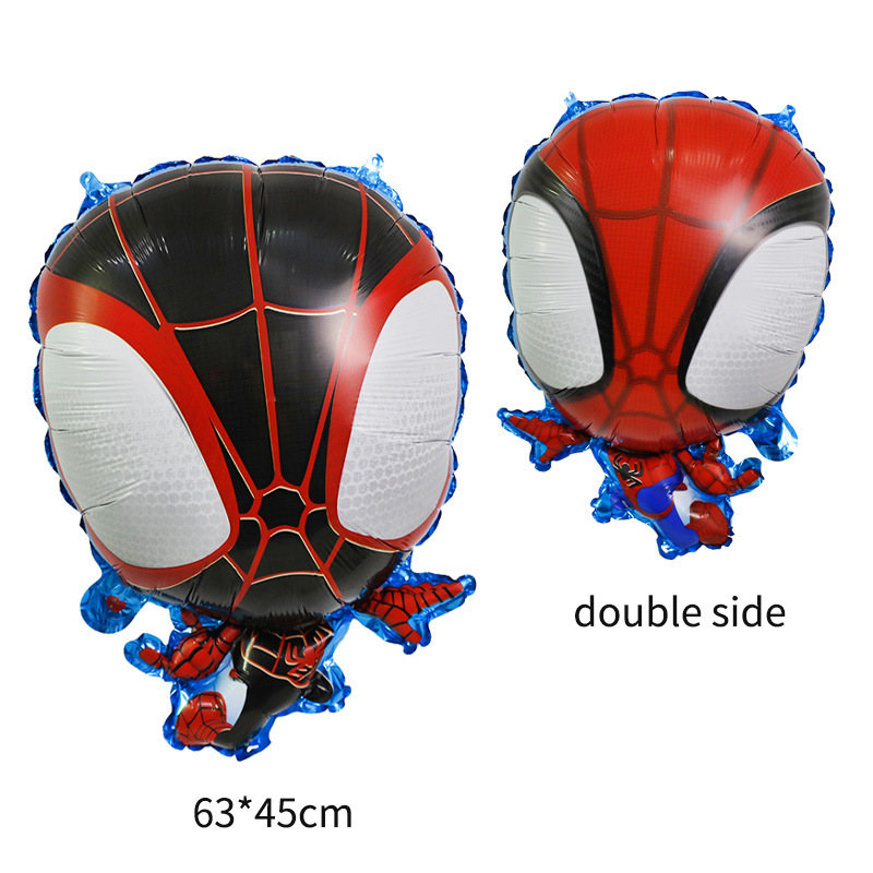 Comercio exterior transfronterizo Marvel cumpleaños globo traje Iron Man Spider-Man juguete para niños al por mayor globo de película de aluminio