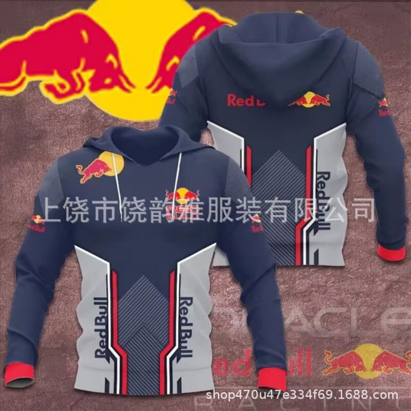 F1 Racing Suit Ferrari Digital Printing Thin Cross-Border Hot-Selling Cycling Suit Jacket Motorcycle Suit Jacket Sweatshirt