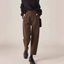 质量镰刀裤女25冬季新款宽松时尚哈伦女裤显瘦保暖休闲裤子