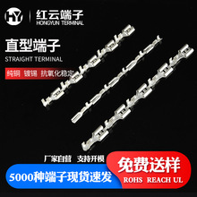 定制多规格防水直型端子冲压连续直型带锁端子家用电器插簧母端子