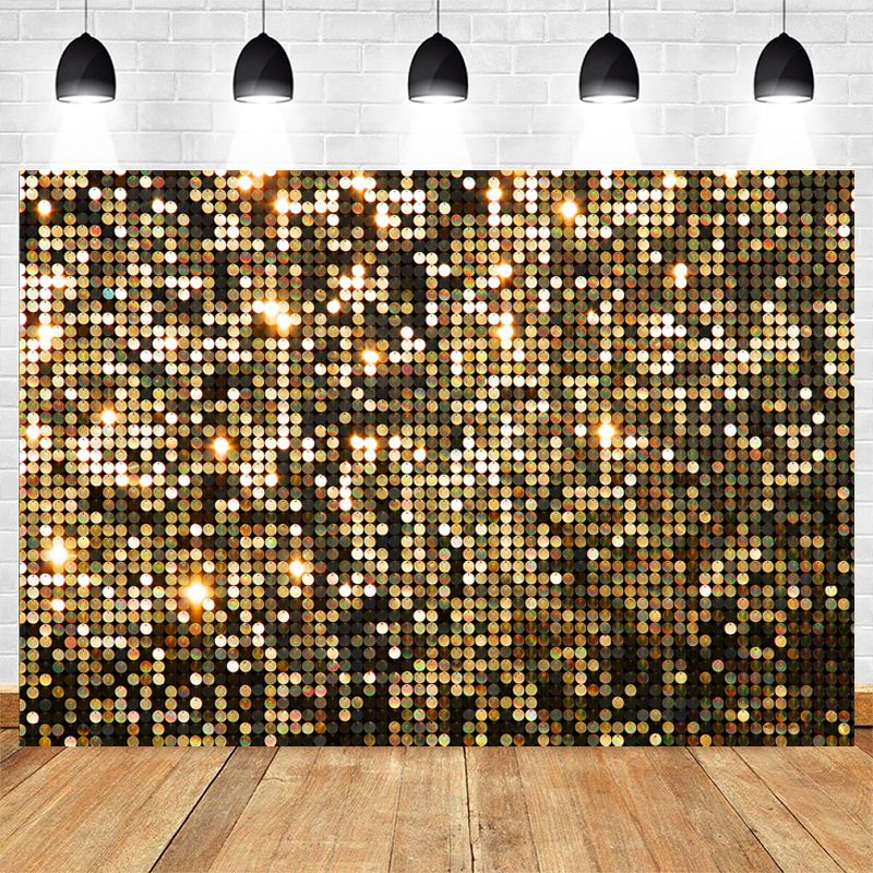 Disco Party Shiny Gold Decoration Photography Background Cloth Children Newborn Shower Birthday Party Banner Disco Party Shiny Gold Decoration Photography Background Cloth Children Newborn Shower Birthday Party Banner