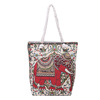 Fashionable double-sided ethnic travel bag one shoulder for leisure, ethnic style