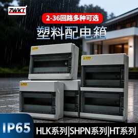 高品质户外使用高防护等级2-36回路多种型号ABS塑料防水你配电箱