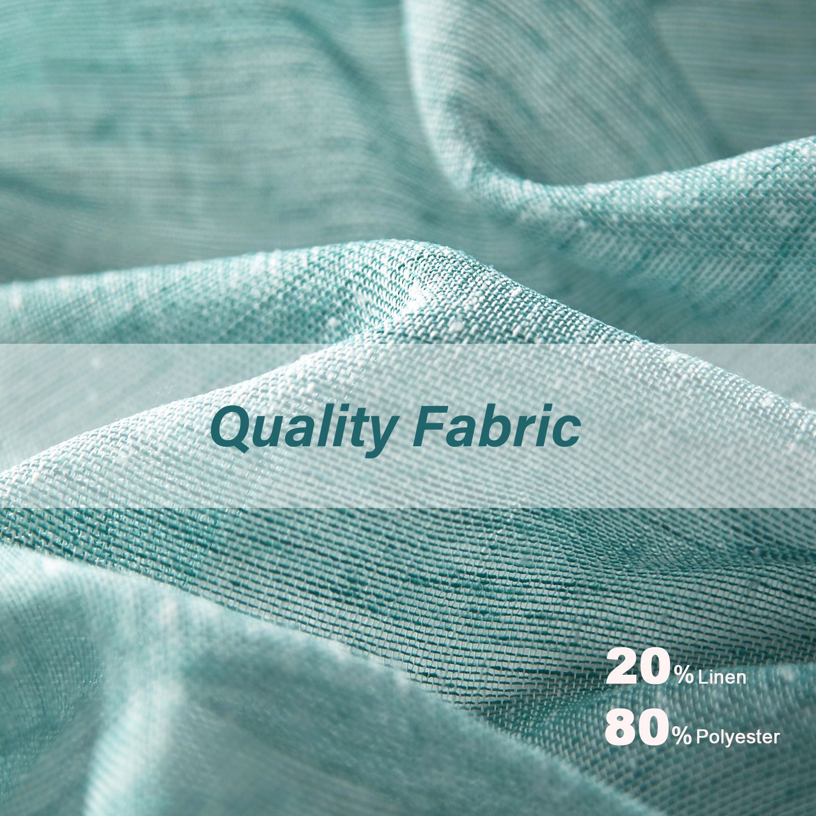 Transfronterizo Amazon venta caliente imitación de lino cortina de anillo cortina moderna simple sólida semi-sombra cortina de tela terminada