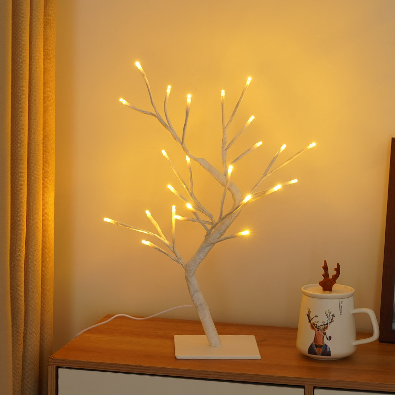 흰색 가지 알몸 램프-24 램프