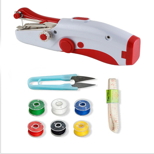 Cross-border mini household electric double-needle handheld sewing machine small thick micro manufacturer wholesale