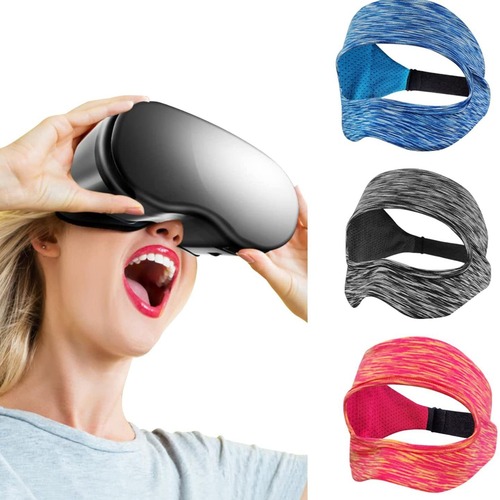 跨境新品VR眼罩套眼镜罩头戴式透气导汗带防汗面罩训练防护3d眼罩