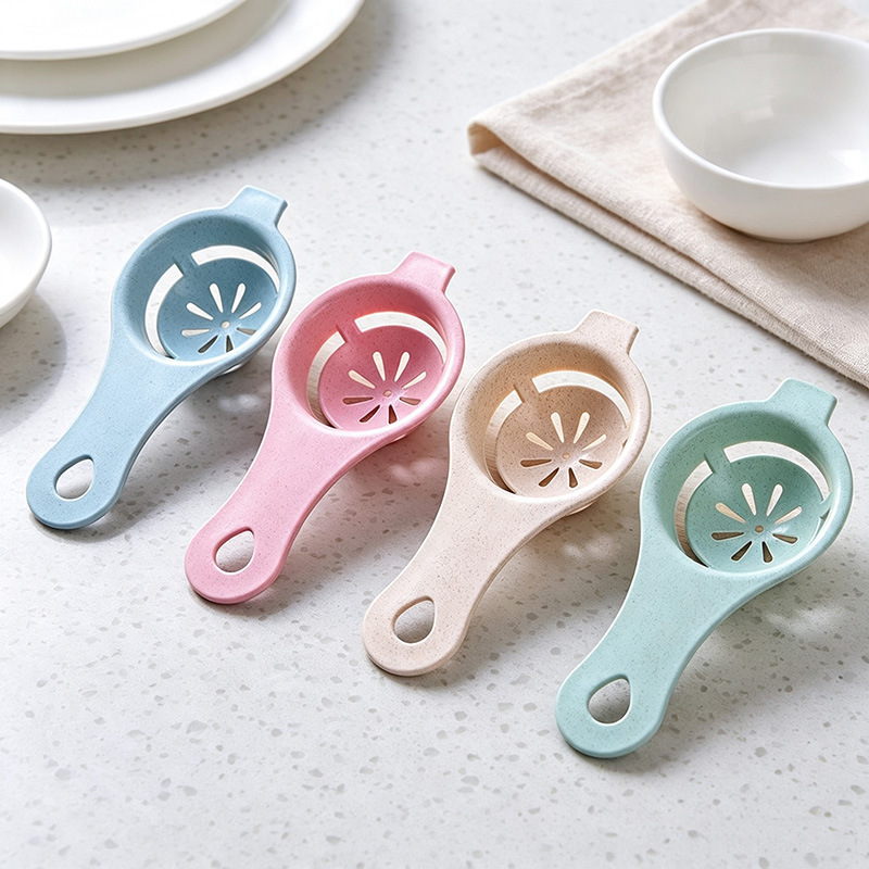 Wheat straw egg white separator egg yolk separator egg filter kitchen baking egg yolk egg white filter