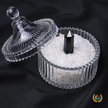 ✅天然紫白粉黄水晶碎石消磁碗摆件手链消磁石饰品容器收纳盒器皿