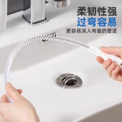 パイプ詰まり解消ツール、キッチン排水管用ツール、掃除用ブラシ、毛髪除去器、詰まり解消ツール、スケール除去ブラシ