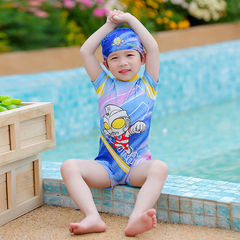 帥氣兒童泳衣男童2024新款中小童男孩連體泳裝寶寶速干防曬游泳衣