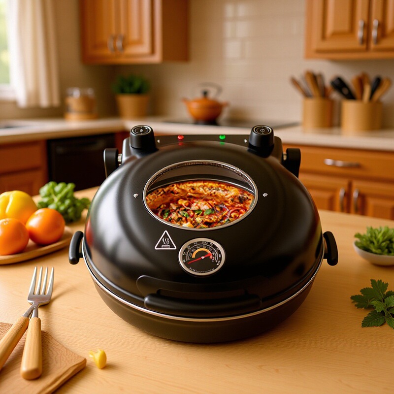 2026 New Pizza Maker Electric Griddle for Home Use Pizza Oven Grill Machine Oven 220V European Standard Cross-Border 110V