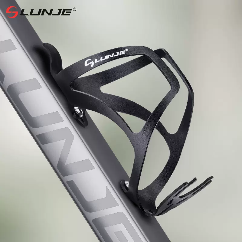 LUNJE公路车水壶架山地自行车铝合金一体成型水杯架单车骑行装备