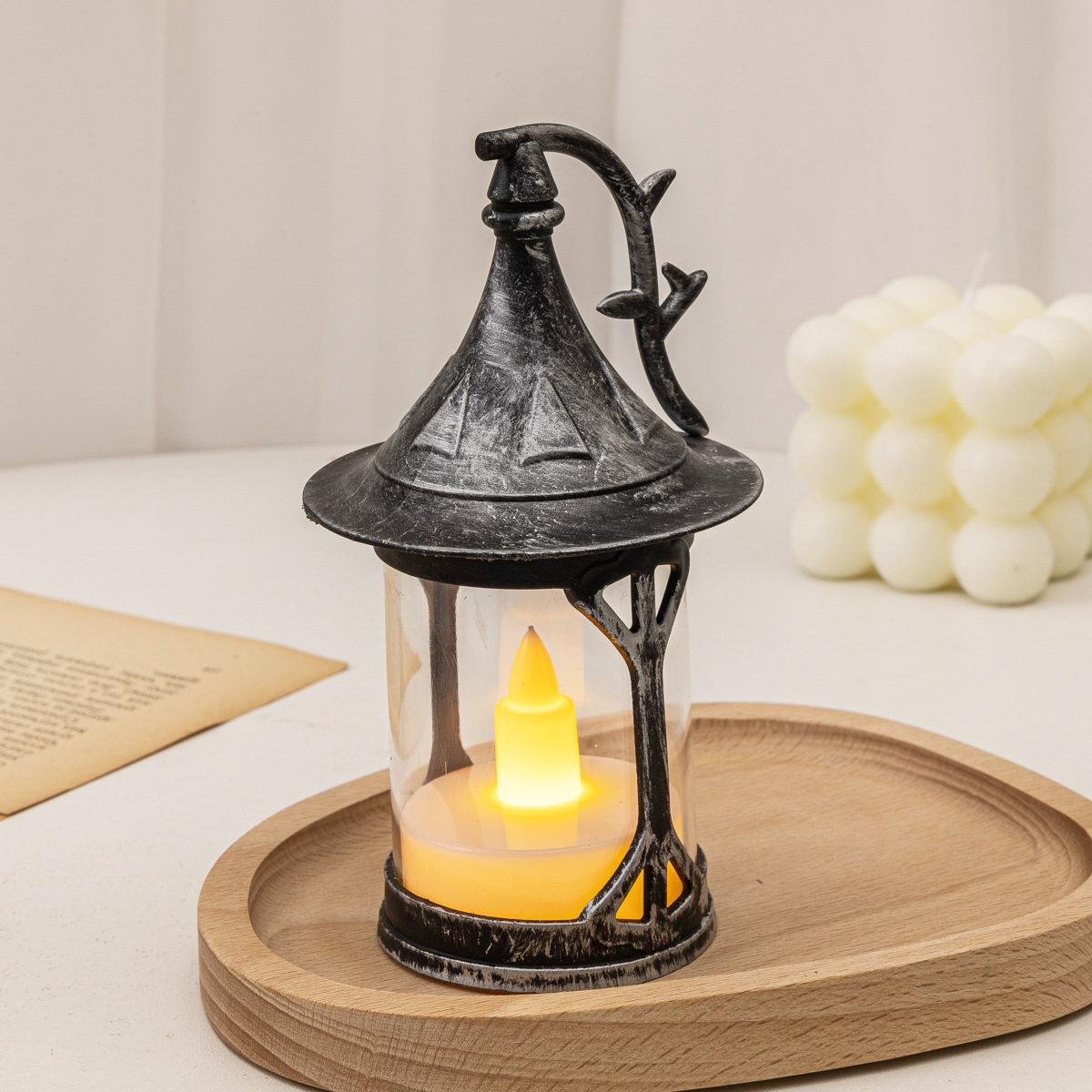 매직 모자 바람 램프 복고풍 실버