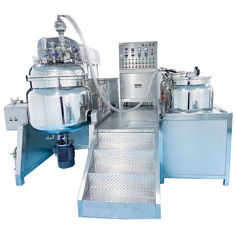 200L真空乳化机化妆品均质乳化机乳化罐液压升降乳化机厂家
