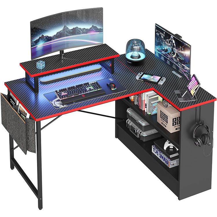 Cross-Border L-Shaped E-Sports Game Table, Home Open Leisure and Entertainment Computer Table Cross-Border L-Shaped E-Sports Game Table, Home Open Leisure and Entertainment Computer Table