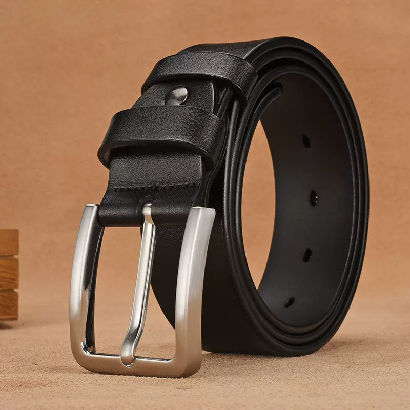 头层牛皮男士复古真皮腰带 休闲中青年简约皮带外贸跨境工厂直销