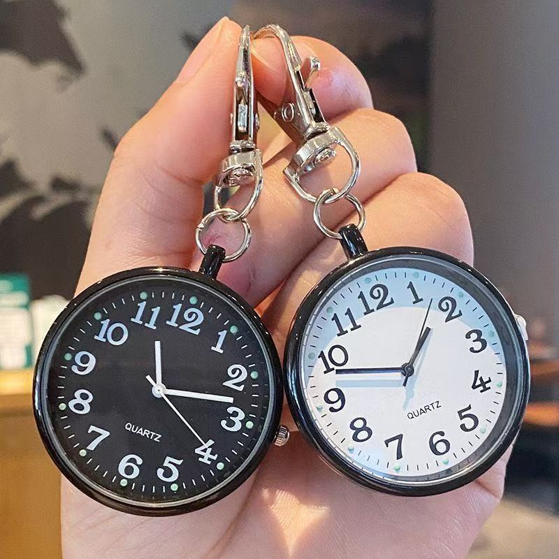 Large Dial Digital Hanging Watch for Men and Women Keychain Nurses' Watch for the Elderly Hanging Watch Chest Watch Quartz Watch for Students Examination