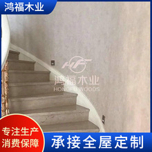 家用双梁玻璃旋转楼梯 钢结构旋转楼梯 别墅阁楼旋转楼梯批发