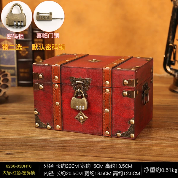Red large-password lock