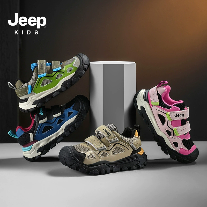 Кроссовки Jeep, дышащие комфортные демисезонные спортивные туфли на липучке