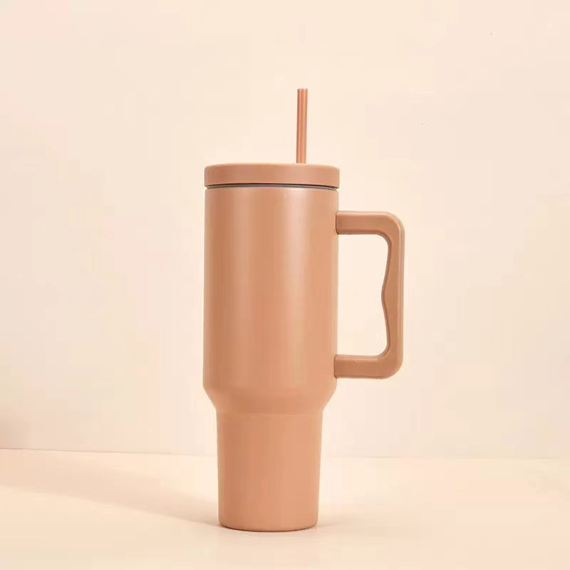 Taza de hielo con mango taza de gran capacidad unisex 304 taza de acero inoxidable portátil para automóviles al por mayor sin