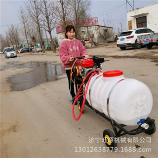 农用手推打药机 果树杀虫打药机 手推式拉管汽油打药机