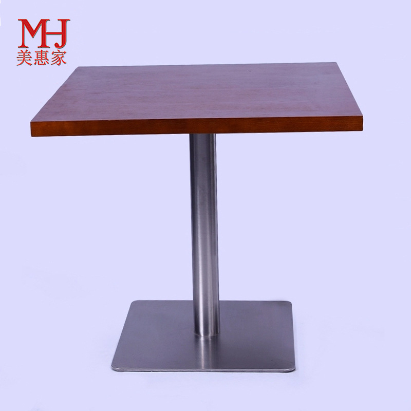 Table and Chair suit Fast Food Combination Hotel Restaurant Snack Catering Commercial Table Milk Tea Shop Cafe Small Round Square Table