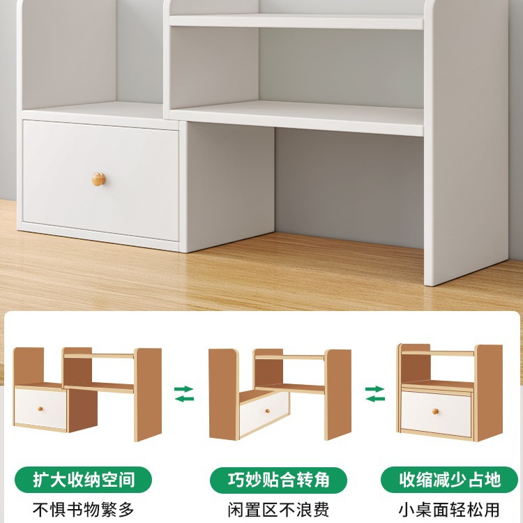 Estante de escritorio estante de almacenamiento de escritorio dormitorio cosas buenas mesa de estudio multi-capa pequeño estante