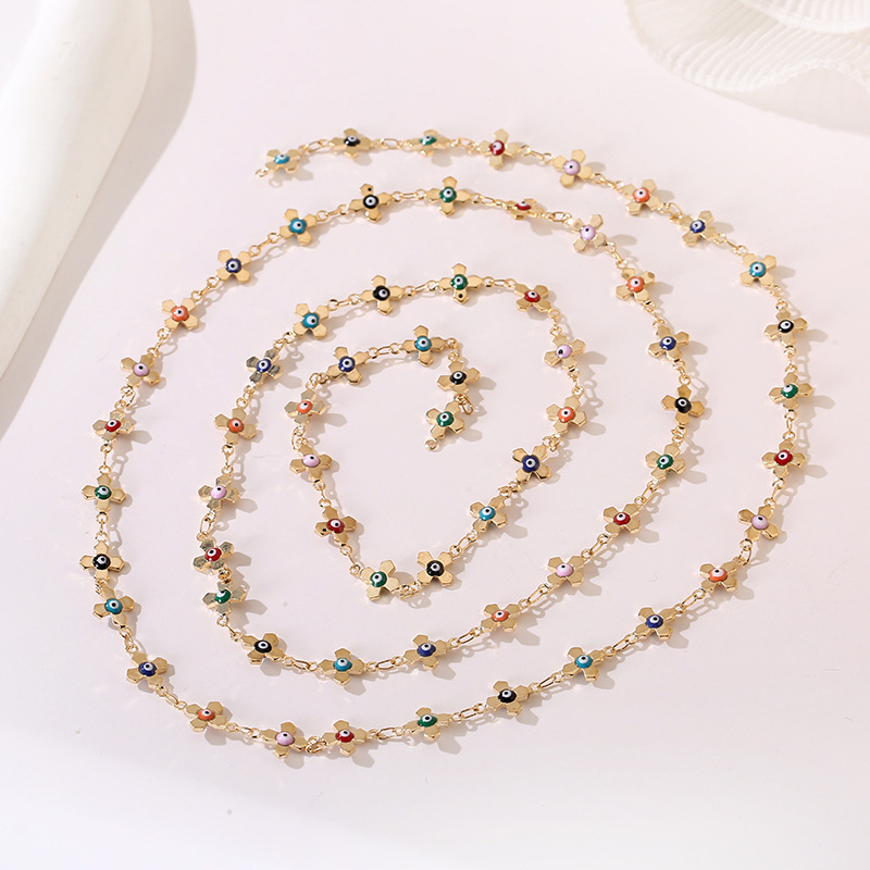 7g Weight Chain Jewelry Making Type DIY Jewelry Accessories, Bracelets, Necklace Classification 1 Piece Quantity Metal Material Star, Flower Pattern Women's Gender Simple Style, Korean Style Style Enamel, Plating Craft 1 Piece Star Flower DIY Jewelry Accessories Bracelets Necklace Metal Enamel Women's Simple Style Korean Style DIY Jewelry Accessories Bracelets Necklace 2