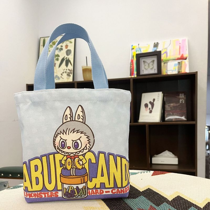2025 新ラブブ labubu ハンドバッグ キャンバスバッグ ポータブル かわいい ランチ お土産 ハンドバッグ|undefined