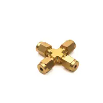 0100-0161安捷伦Agilent 1/8 英寸四通接头黄铜