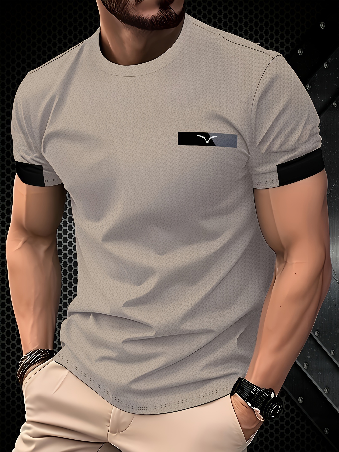 Summer Casual Fashion Men's T-Shirt Trendy 3D Printed Short Sleeve Top Los Angeles Los Angeles Simple Style_viptrois.com