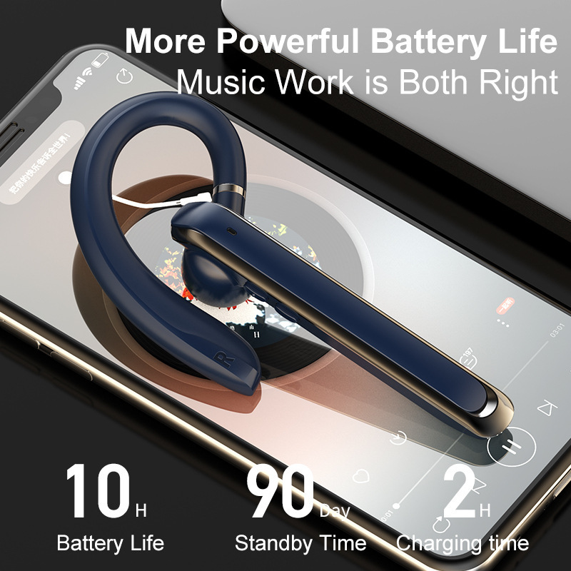 新製品880ビジネススポーツ無線5.2 bluetoothイヤホンが長く装着されています。|undefined