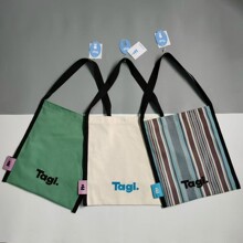 Tagi.边边帆布袋高密度大容量多色设计感通勤复古单肩包