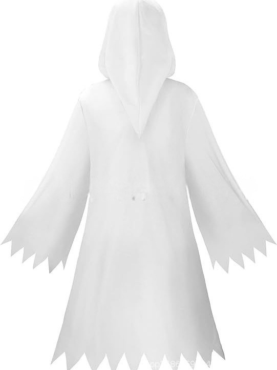 ハロウィン子供マントゴーストフェイスホワイトゴーストマントコスプレテーマパーティードレスアップ衣装|undefined
