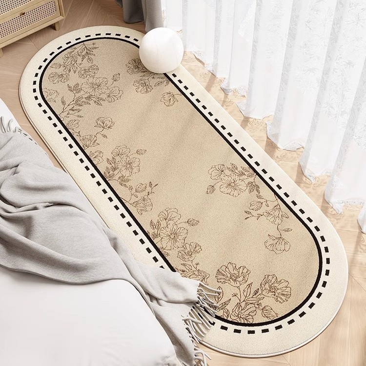 Luz de lujo de alto nivel alfombra de cama dormitorio sala de estar alfombra de cachemir fácil de cuidar alfombra antideslizante anti-desgaste doméstica image 1