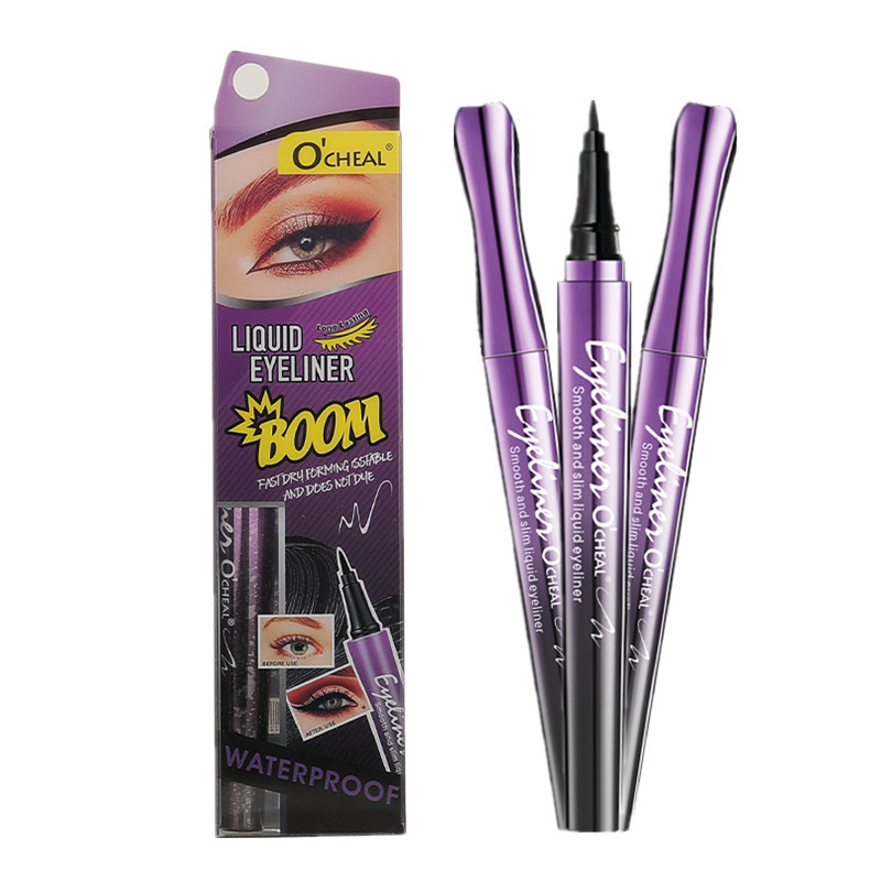 OCHEAL Penna eyeliner estremamente sottile e ad asciugatura rapida, impermeabile, anti-sudore e anti-sbavature, penna a base d'acqua nera fredda con punta sottile_voghion.com