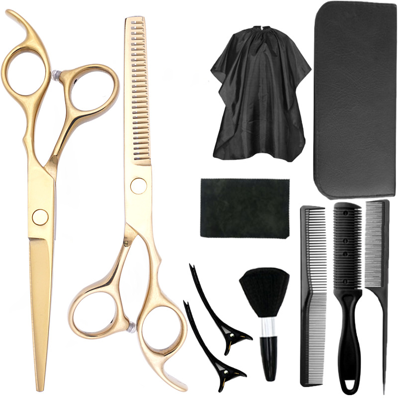 Estilista profesional, tijeras de corte de pelo, corte de pelo, corte de pelo, corte de pelo, corte de dientes fino, juego de corte de belleza con flequillo especial para peluquero