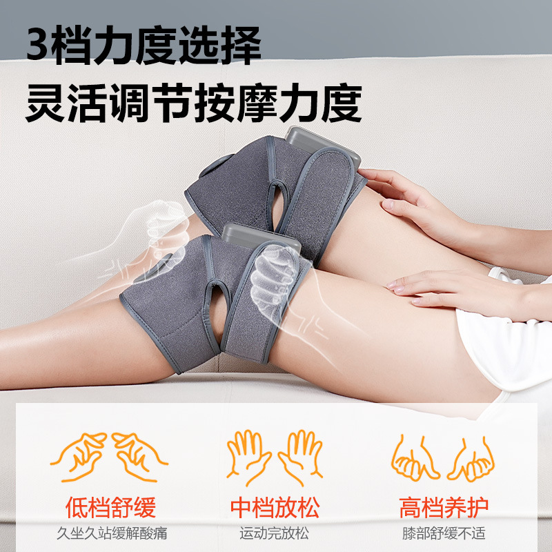 冷えた脚用の国境を越えた膝パッドマッサージャー、関節疲労を和らげる電気理学療法装置、膝パッドと肩パッドマッサージャー|undefined