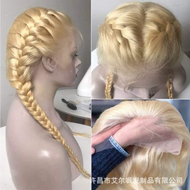 真发假发;长直发假发;假发长卷发