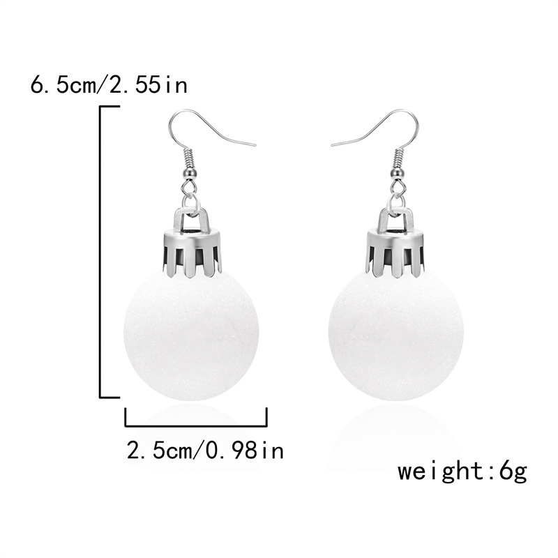 11g Weight Christmas Festival Women's Gender Cute Style Cute Drop Earrings 无