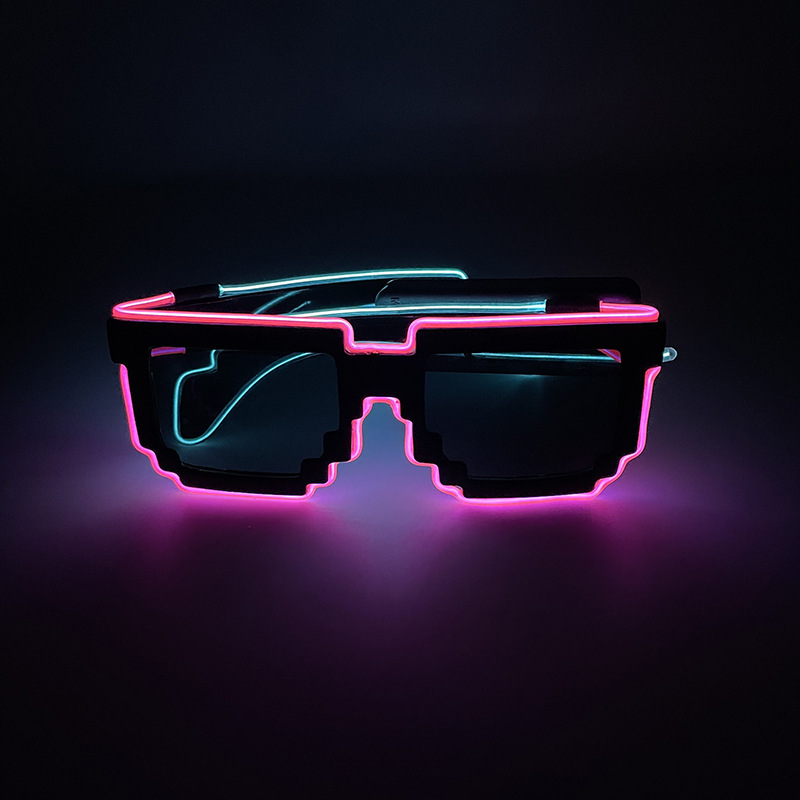 Fresco brillante el mosaico inalámbrico gafas luminosas discoteca LED nuevas KTV bar atmósfera productos