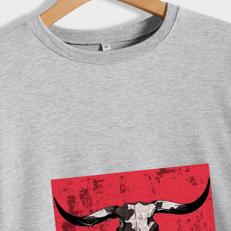 Wish Amazon Independent Station Comercio exterior transfronterizo Cowboy Killer patrón divertido suéter casual de otoño e invierno