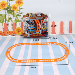 Children's electric rail car cartoon small train street stall toys hot sale simulation rail train toys wholesale