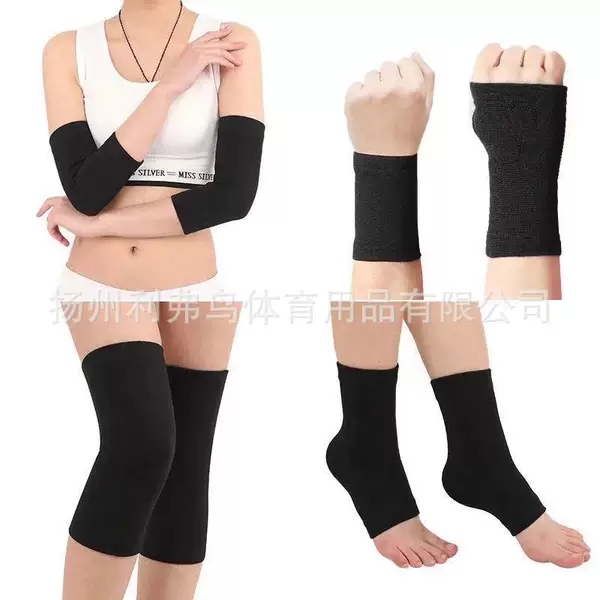 Sports Wrist Guards, Knitted Palm Guards, Large Elastic Elbow Guards, Ankle Guards, Anti-Slip Knee Pads, Trendy Sports Gear