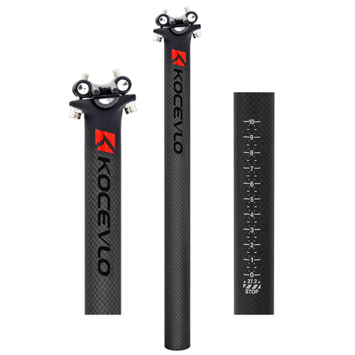 Kocevlo 3K carbon fiber seatpost 27.2/30.8/31.6 mountain bike ultra-light seatpost parts seat tube