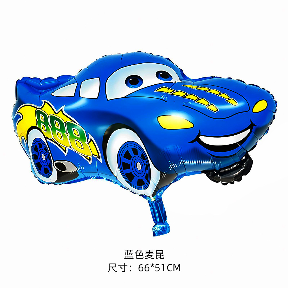 Nuevo vehículo de dibujos animados globo de película de aluminio para automóviles feliz cumpleaños lugar decoración de globo de fiesta para niños